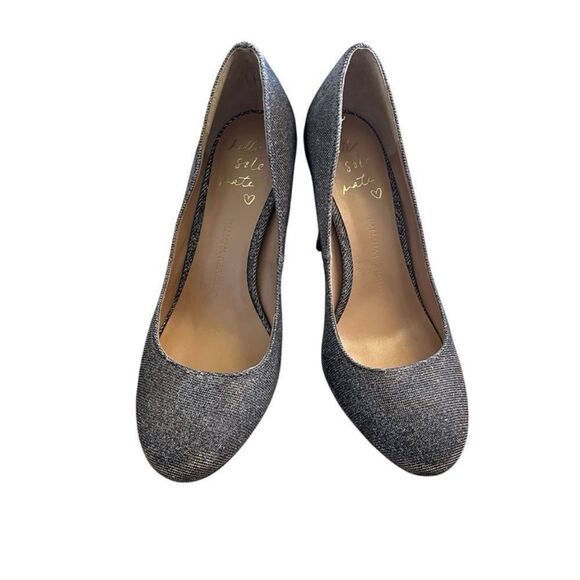 Banana Republic Hello Sole Mate Gold Metallic Heels size 6 Glitter Stiletto Pump - Picture 3 of 12